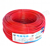 PANDA/熊猫线缆 RV-450/750V-1×6 红色 100m 铜芯聚氯乙烯绝缘连接软电线
