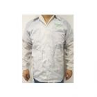 白色防静电绸夹克衫（施耐德LOGO，百级款Ⅱ）